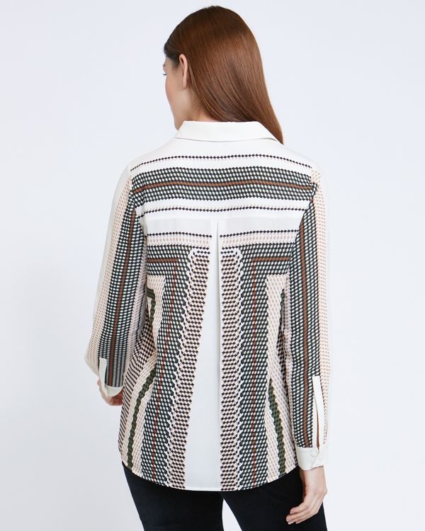 Paul Costelloe Living Studio Engineered Print Shirt