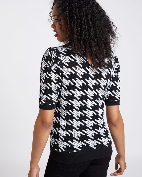 Savida Tetris Pattern Top