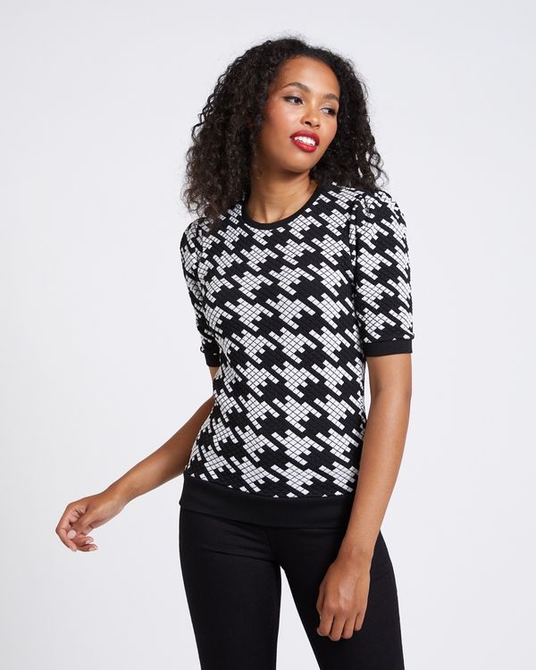 Savida Tetris Pattern Top