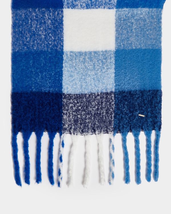 Savida Check Fluffy Scarf