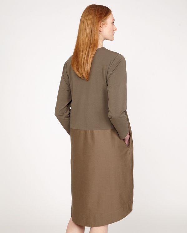 Carolyn Donnelly The Edit Khaki Zip Dress