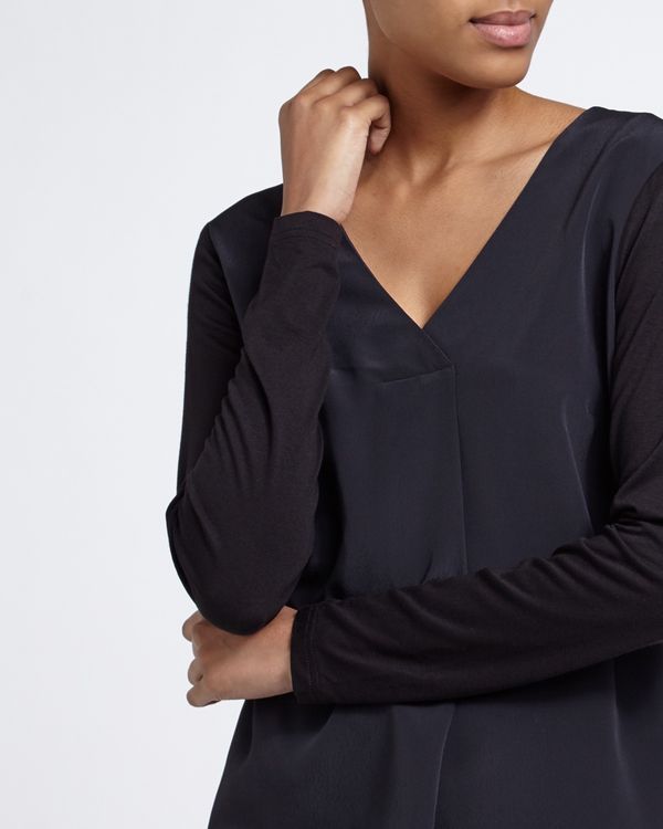V-Neck Jersey Back Top