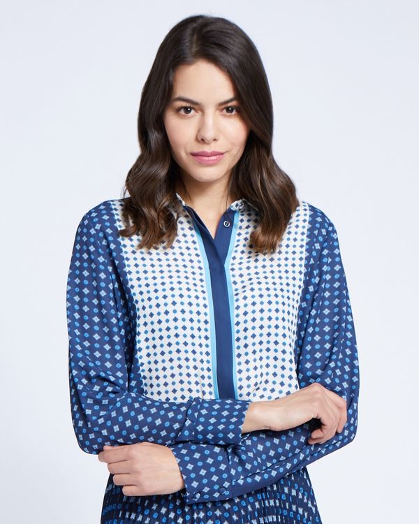 Paul Costelloe Living Studio Geo Print Shirt