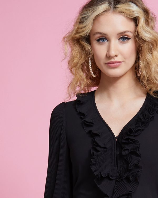Savida Alejandra Ruffle Front Blouse