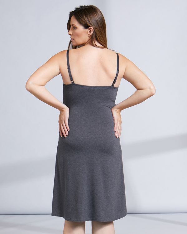 Maternity Lace Trim Nursing Nightdress