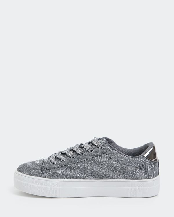 Pewter Shimmer Lace Up Shoe