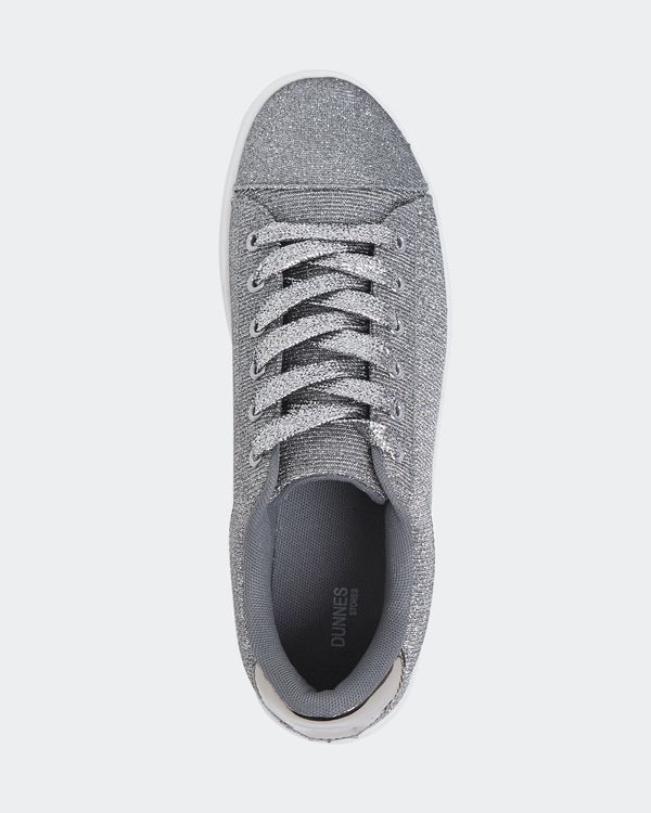 Pewter Shimmer Lace Up Shoe