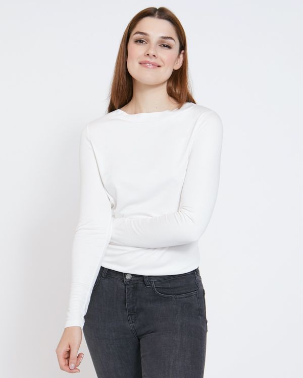 Paul Costelloe Living Studio Long-Sleeved Boat Neck Top