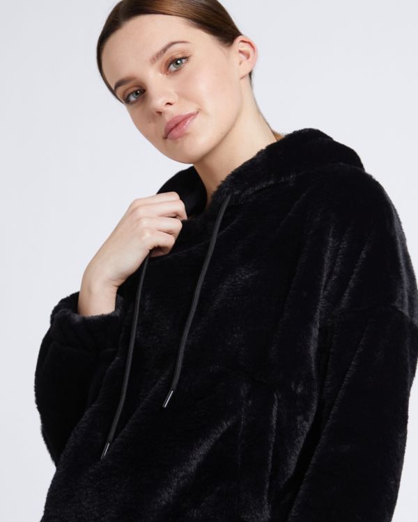 Savida Fluffy Faux Fur Hoodie
