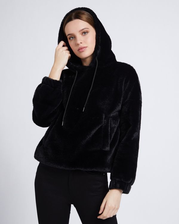 Savida Fluffy Faux Fur Hoodie