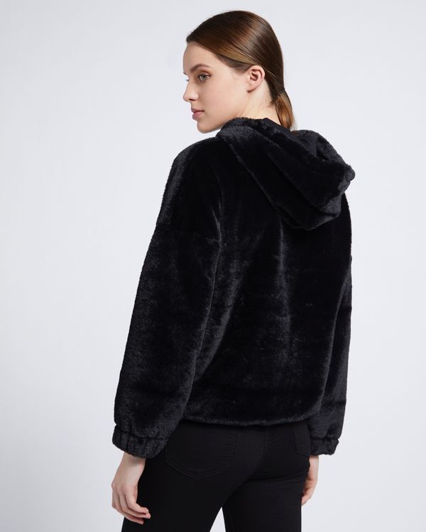 Savida Fluffy Faux Fur Hoodie