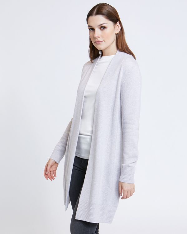 Paul Costelloe Living Studio Grey Cashmere Long Cardigan