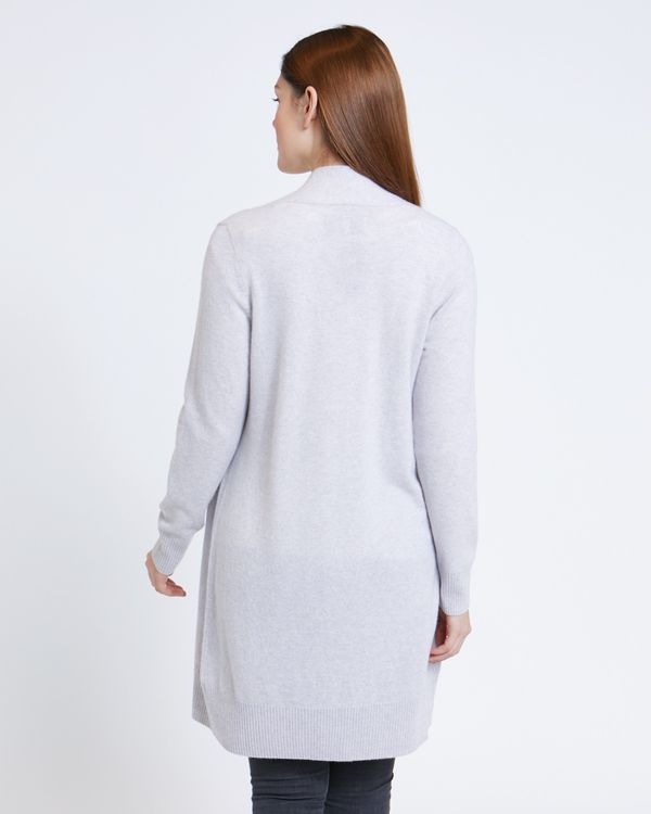 Paul Costelloe Living Studio Grey Cashmere Long Cardigan