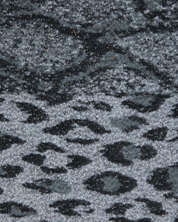 Lurex Leopard Scarf