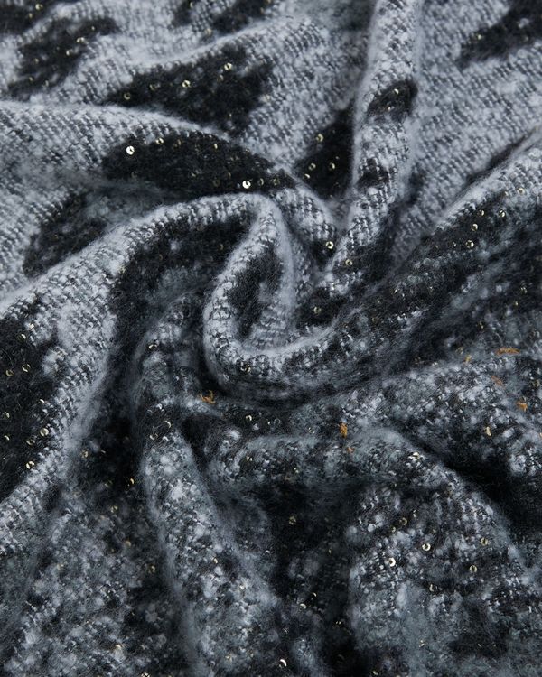 Lurex Leopard Scarf