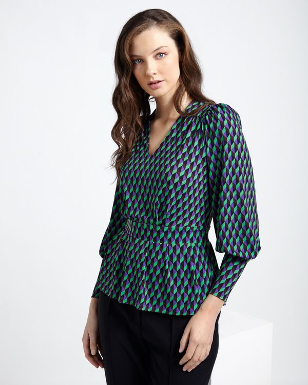 Lennon Courtney at Dunnes Stores Gambit Check Top