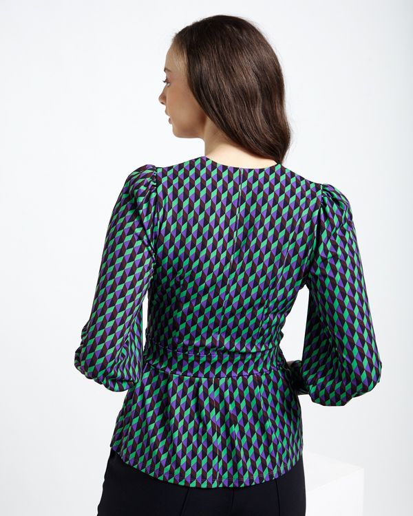 Lennon Courtney at Dunnes Stores Gambit Check Top