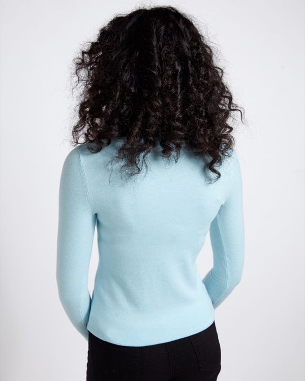 Savida Velvet Button Cuff Jumper