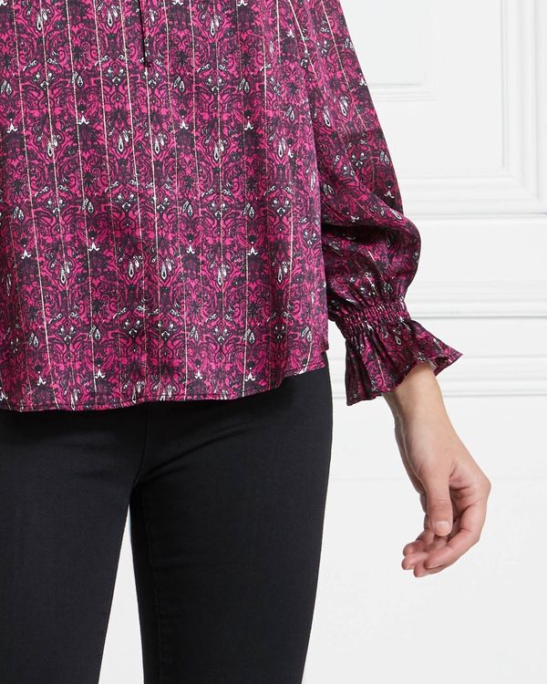 Gallery Mistletoe Foil Print Top
