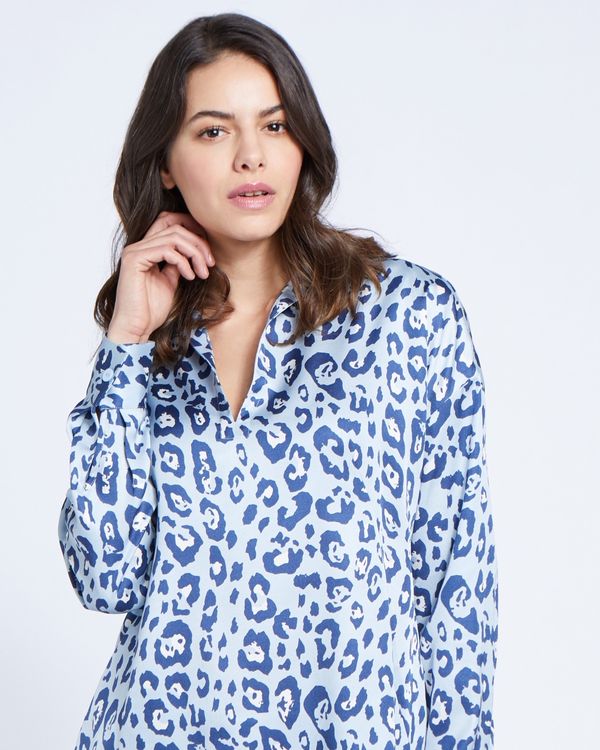 Paul Costelloe Living Studio Print Placket Top