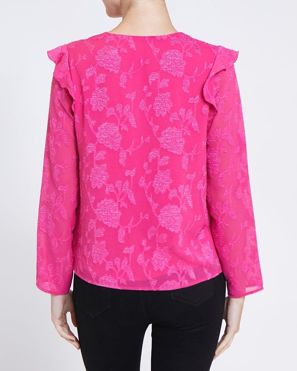 Floral Jacquard Blouse