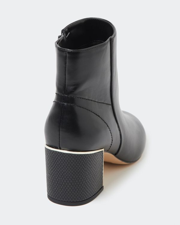 Gold Detail Low Heel Boot
