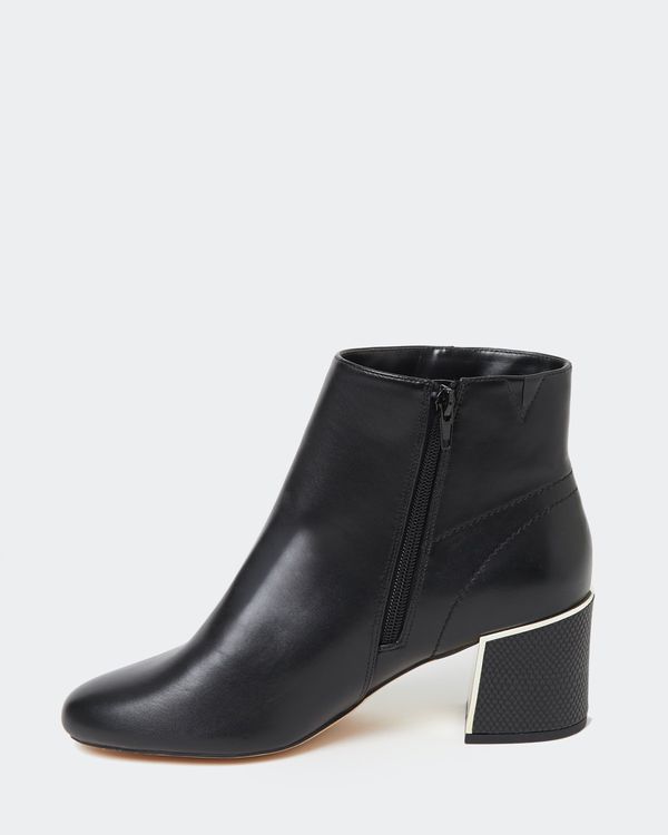 Gold Detail Low Heel Boot