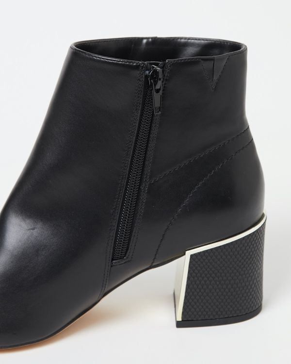 Gold Detail Low Heel Boot