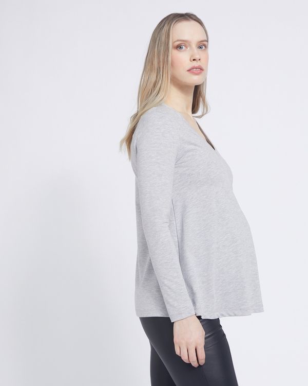 Savida V-Neck Flared Maternity Top