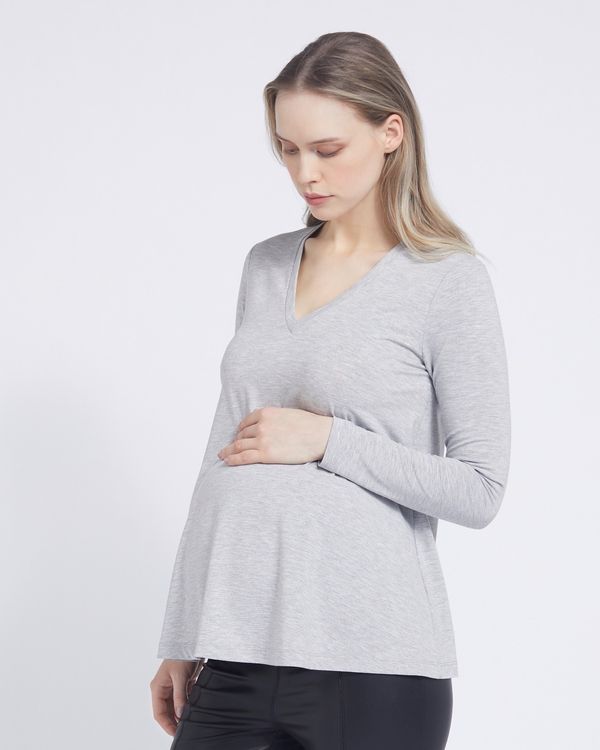 Savida V-Neck Flared Maternity Top