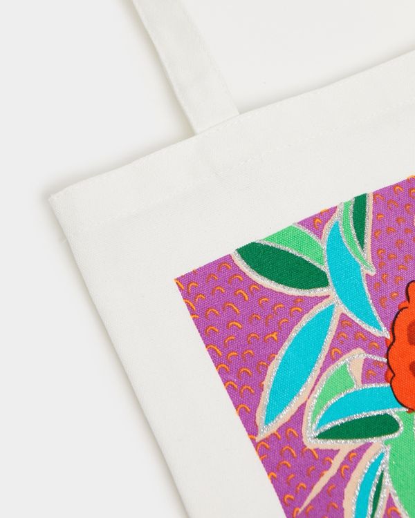 Savida Glitter Print Tote Bag
