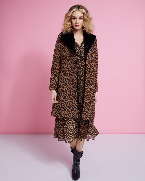 Savida Leopard Coat