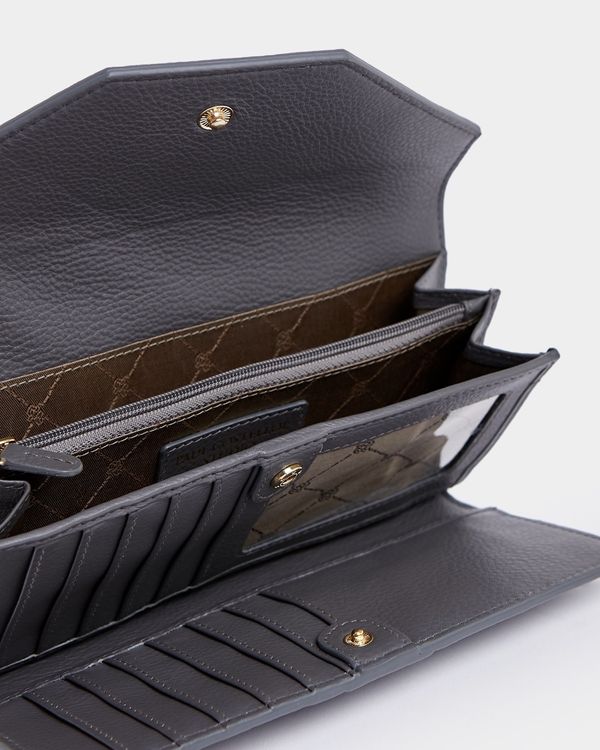 Paul Costelloe Living Studio Grey Leather Wallet