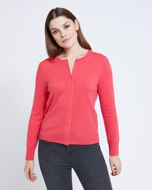 Paul Costelloe Living Studio Coral Cashmere Cardigan