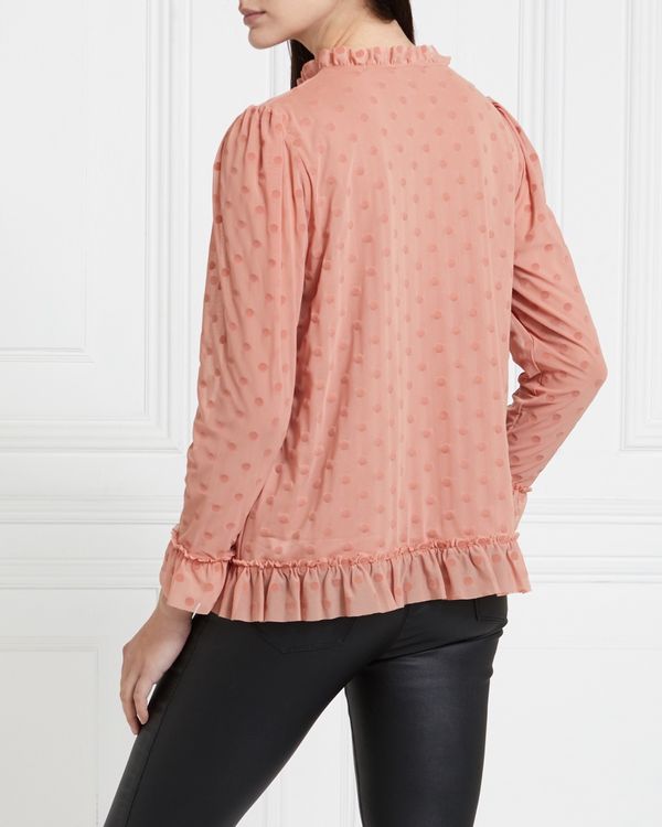 Gallery Bijou Spot Mesh Top