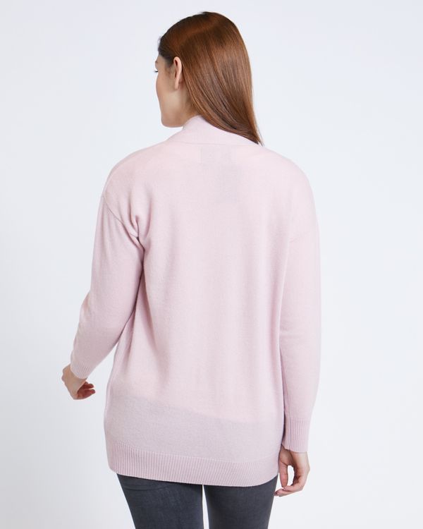 Paul Costelloe Living Studio Blush Cashmere Pocket Cardigan