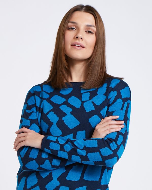 Paul Costelloe Living Studio Blue Pebble Jumper