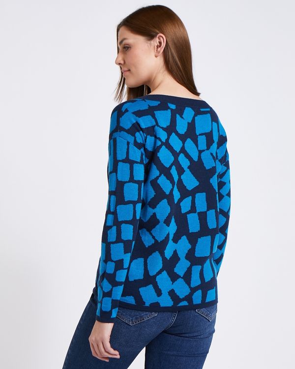 Paul Costelloe Living Studio Blue Pebble Jumper