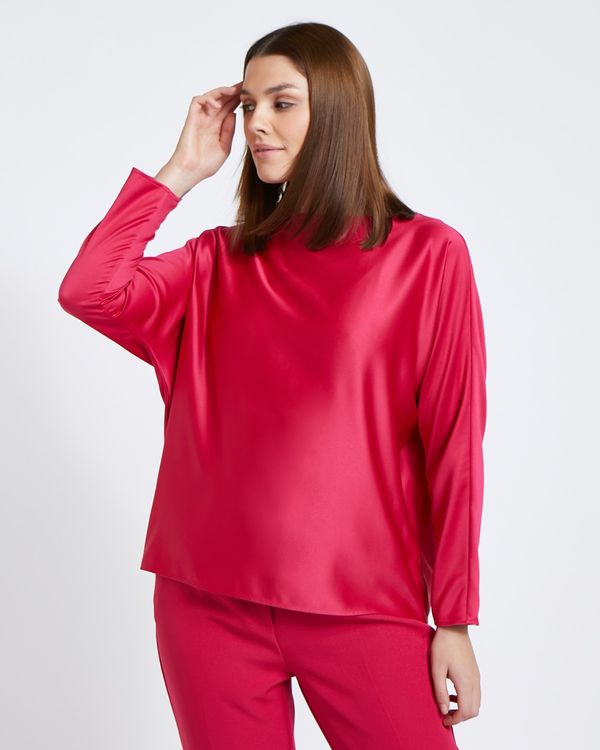 Paul Costelloe Living Studio Pink Batwing Top