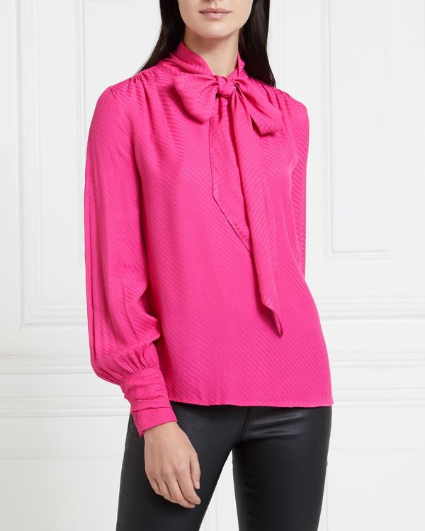 Gallery Mistletoe Tie Neck top