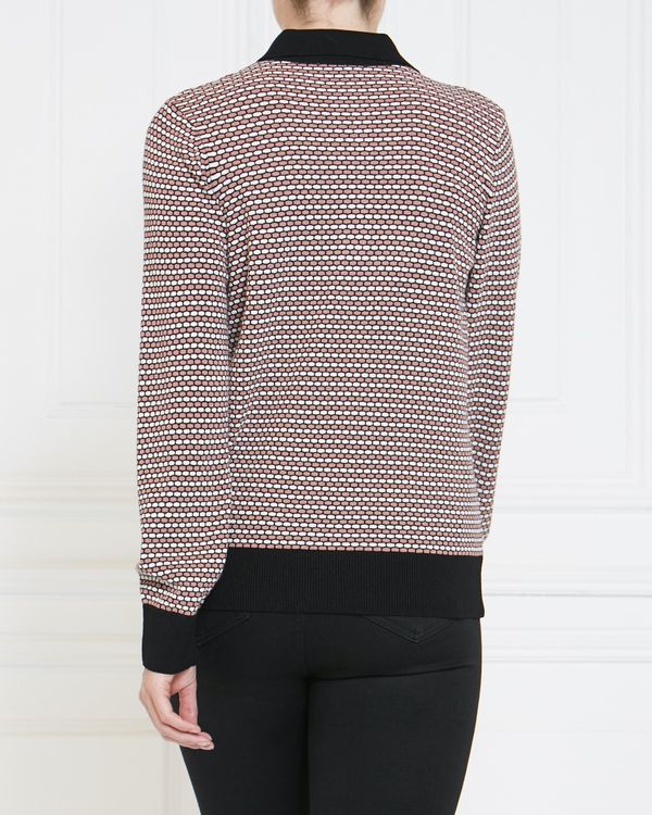 Gallery Bijou Jacquard Polo Jumper