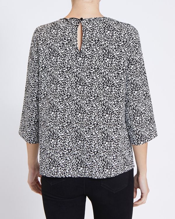 Round Neck Print Top