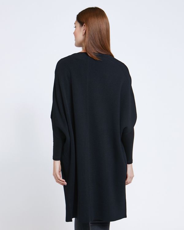 Paul Costelloe Living Studio Black Shawl Cardigan
