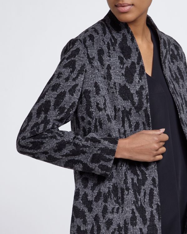 Animal Print Edge To Edge Jacket