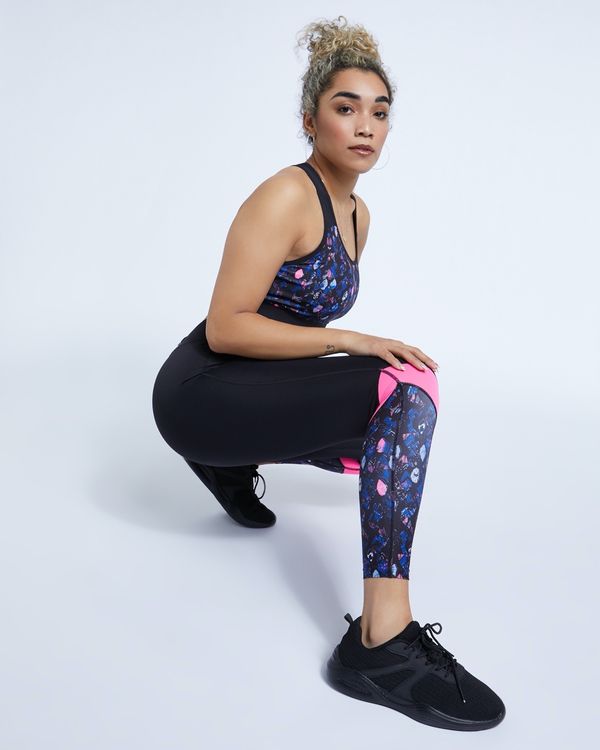 Helen Steele Asymmetric Leaf Print Legging