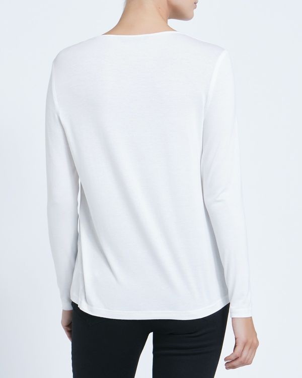 V-Neck Jersey Back Top