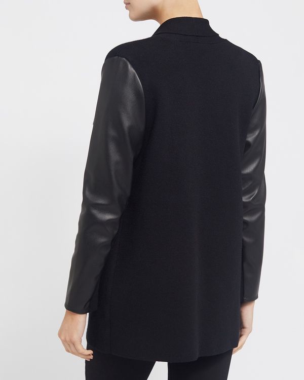Gallery Coated Sleeve Cardigan