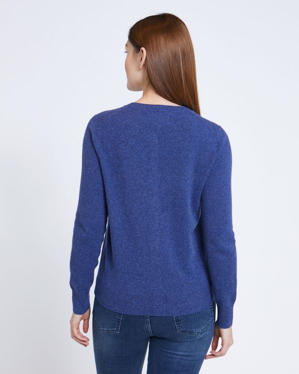 Paul Costelloe Living Studio Blue Cashmere Cardigan