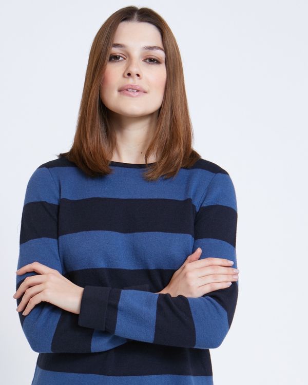 Paul Costelloe Living Studio Stripe Crew-Neck Jumper