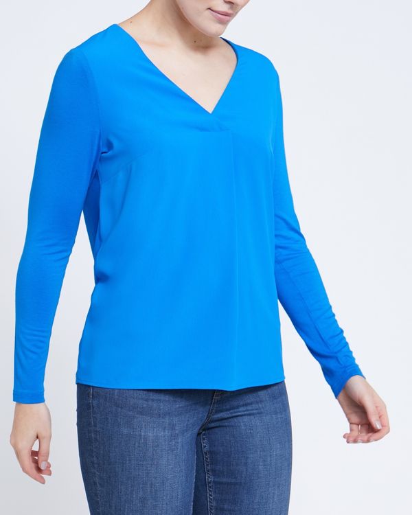 V-Neck Jersey Back Top